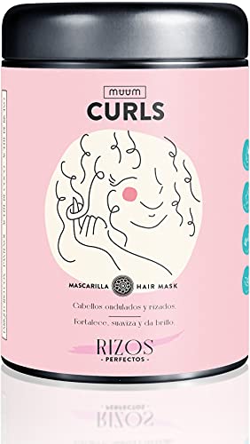 muum - Mascarilla Curls Rizos Perfectos. Cabellos ondulados y rizados. Fortalece, revitaliza y da brillo - 1000 ml.