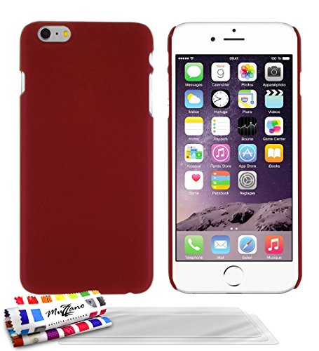 MUZZANO Le Pearls - Funda para Apple iPhone 6 Plus + 3 Protecciones de Pantalla, Color Rojo