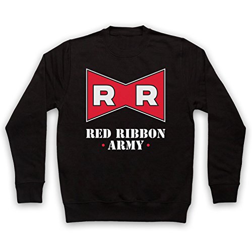 My Icon Art & Clothing Dragon Z Red Ribbon Army Sudadera, Adulto Negro L