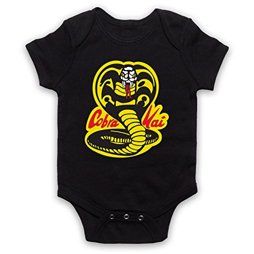 My Icon Art & Clothing Karate Cobra Kai Dojo Logo Sports - Pelele para bebé, Negro , 12-18 Meses