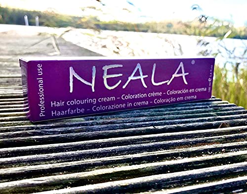 N-8 - Coloración Profesional SIN AMONIACO y libre de PPD y MEA Enriquecido con Omega9, extractos naturales y vitaminas. Gran brillo y cobertura. - 08- RUBIO CLARO NATURAL - NEALA 100ml.