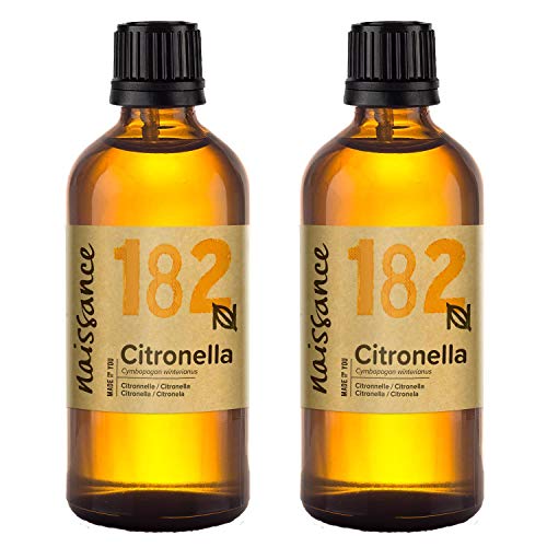 Naissance Aceite Esencial de Citronela n.º 182-200ml (2x100ml) - 100% puro, vegano y no OGM