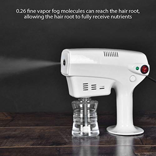 Nano Steam Gun, Spray para el cabello Multifuncional 260ML Nano Mister Hair Steamer, Vaporizador para Teñir el Cabello Humidifer Herramienta para el Cuidado del Cabello para Peluquería, Personal(UE)