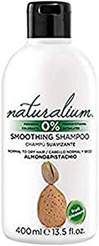 Naturalium Champú Suavizante Almendra y Pistacho - Jabón Líquido para Cabello Normal y Seco, Sin Colorantes, Sin Parabenos, 400 ml