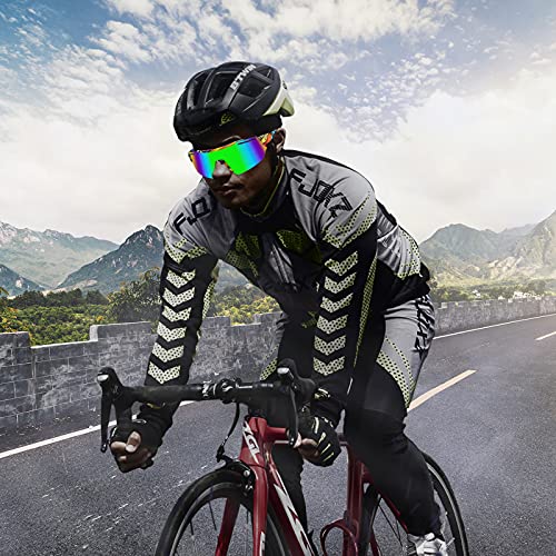 NC Gafas Sol Polarizadas Ciclismo Hombre Mujer Gafas De Sol Hombre Mujer Polarizadas Ciclismo Deportivas Redondas