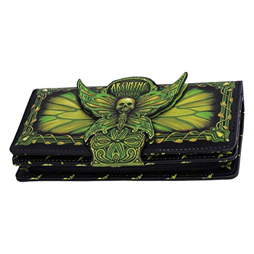 Nemesis Now Absinthe La Fee Verte-Monedero de Hada Verde, 18,5 cm