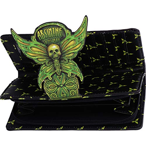 Nemesis Now Absinthe La Fee Verte-Monedero de Hada Verde, 18,5 cm