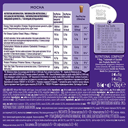 Nescafé DOLCE GUSTO Café MOCHA - Pack de 3 x 16 cápsulas - Total: 48 Cápsulas