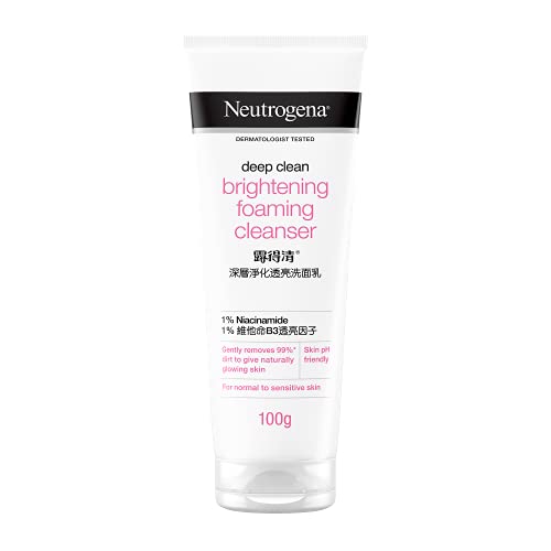 Neutrogena Deep Clean - Limpiador de espuma facial para limpieza profunda, 100 g