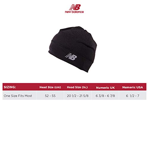 New Balance Lightweight Running/Athletic Skullcap Hat Black