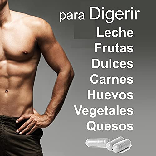 NI UNA DIETA MÁS - Reduce el Abdomen Inflamado por Queso, Frutas, Dulces, Carnes y Leche - ENZIMAS DIGESTIVAS con Probióticos (para Niños y Adultos)