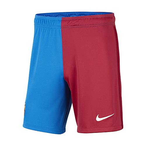 Nike - Barcelona FC Temporada 2021/22 Pantalón Corto Primera Equipación Equipación de Juego, M, Hombre