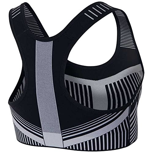 NIKE Fe/Nom Flyknit Bra Top, Mujer, Black/Pure Platinum, XS