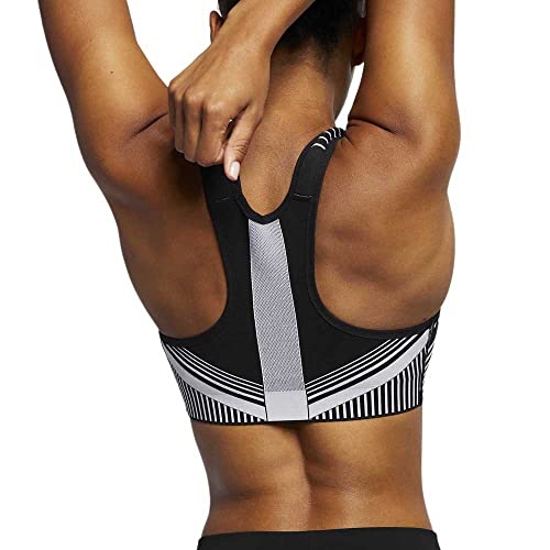 NIKE Fe/Nom Flyknit Bra Top, Mujer, Black/Pure Platinum, XS