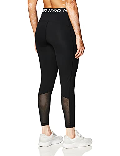 NIKE W NP 365 Tight 7/8 HI Rise Leggings, Mujer, Black/(White), XS