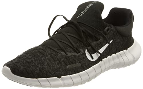 Nike Wmns Free RN 5,0 2021, Zapatillas para Correr Mujer, Black White Dk Smoke Grey, 37.5 EU