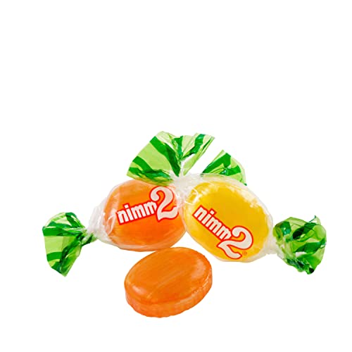 Nimm2 Caramelos Duros de Naranja y Limón Con Vitamina - Paquete de 1000 gr