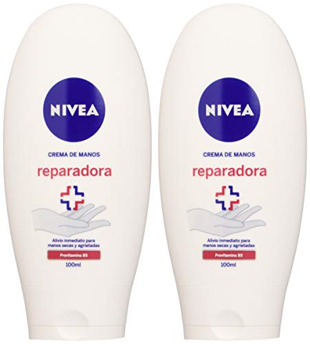 NIVEA Crema Manos REPA&C.2X100, Negro, Estándar