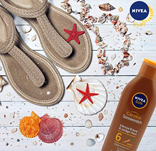 Nivea sun - Loción solar con betacaroteno, lsf 6, 1er pack (200 ml)