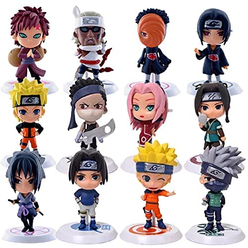 No WEIbeta 6Pcs / Set Naruto Figur Uzumaki Naruto Sakura Sasuke Kakashi PVC Figuren Spielzeugsammlung Modell Puppe Spielzeug Tolles Geschenk