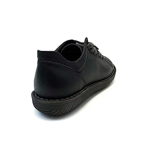 ¡¡Novedad!! Zapatisimos - Zapato para Mujer de Piel de Estilo Casual Antideslizantes con Cordones elásticos, cómodos, almohadillados- Diseño y fabricación española