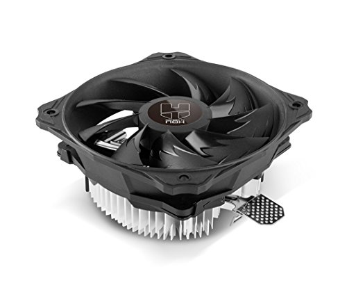 Nox Hummer H-112 - NXHUMMERH112 - Ventilador CPU 120 mm cónico, compatible con Inte&AMD, diseño compacto, base de aluminio, color negro