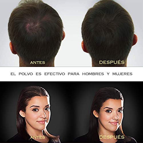 O³ Fibras Capilares Castaño Oscuro 28g - Keratin Fibers Castaño Oscuro 100% Natural para Disimular Calvicie y Aumentar el volumen (Castaño Oscuro (castaño oscuro))