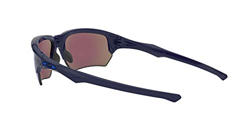 Oakley Men's Flak Beta (a) Non-Polarized Iridium Rectangular Sunglasses, Navy, 65 mm