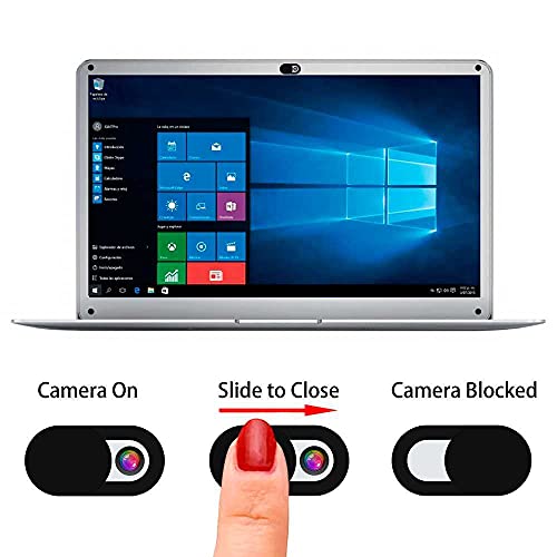 OcioDual 3 Tapas Tapaderas Deslizantes Pegatinas Adhesivas Tapones Cubiertas Negras para Seguridad Privacidad Cámara Web Webcam