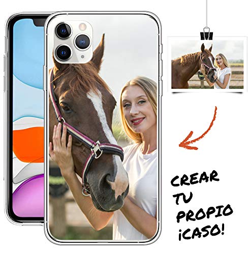 Oihxse Carcasa Silicona para iPhone 11 Pro MAX Funda Personalizada Foto Imagen Texto Transparente Ultrafina TPU Bumper Case Personalizable Cubierta Cover para Niña Niño Hombre Mujer