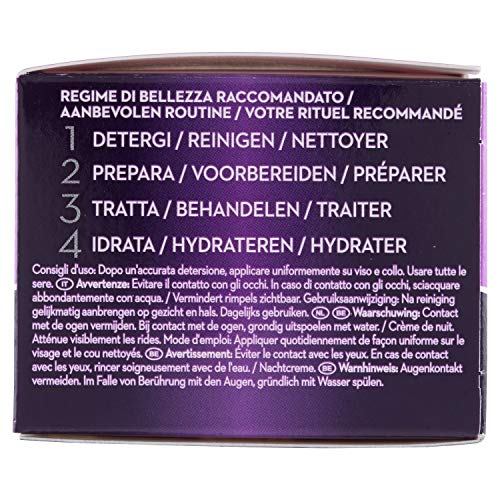 Olay Crema de noche hidratante antiarrugas firme y antienvejecimiento, 50 g