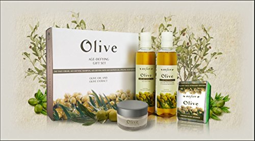 OLIVE AGE-DEFYING ANTI-WRINKLES Refan Skin Care Gift Set with Olive Oil and Olive Extract