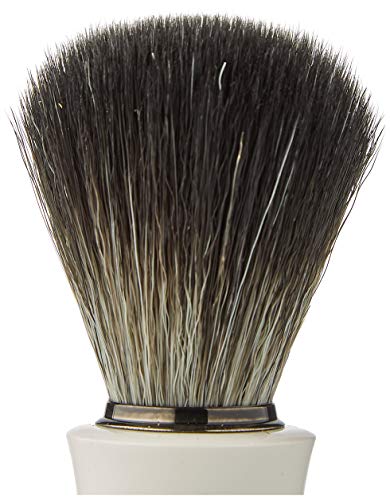 Omega 0196819 Black Hi-Brush - Brocha de afeitar (fibra)