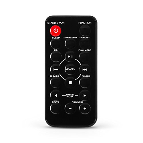 oneConcept V-13 - Equipo de música, Minicadenas de música con reproductor de CD, Equipo de música para casa con MP3, FM, USB, AUX, Pantalla LCD, Despertador, Autoapagado, Para pared, Bluetooth, Blanco