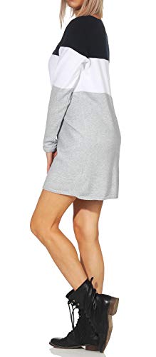 Only Onllillo L/s Dress Knt Noos Vestido, Multicolor (Night Sky White), Small para Mujer