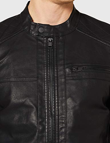 Only & Sons Onsal PU Noos Otw Chaqueta, Negro (Black), Medium para Hombre