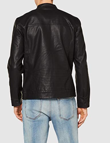 Only & Sons Onsal PU Noos Otw Chaqueta, Negro (Black), Medium para Hombre