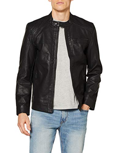 Only & Sons Onsal PU Noos Otw Chaqueta, Negro (Black), Medium para Hombre