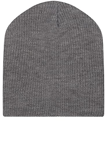 oodji Ultra Hombre Gorro de Punto Texturizado, Gris, ES one size/ONE SIZE