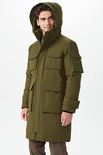 Orolay Chaqueta de Plumón Gruesa con Capucha para Hombre Verde abeto L