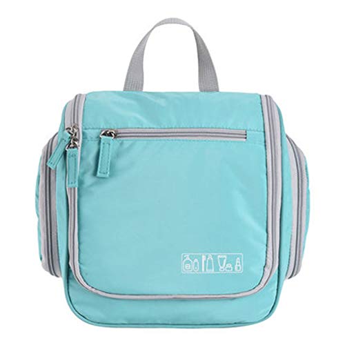 OUMIFA Bolsas de Aseo Neceser,Colgante del Recorrido del artículo de tocador,Bolso cosmético Maquillaje,for Mujeres y niñas Bolsa de Almacenamiento portátil (Color : Blue)