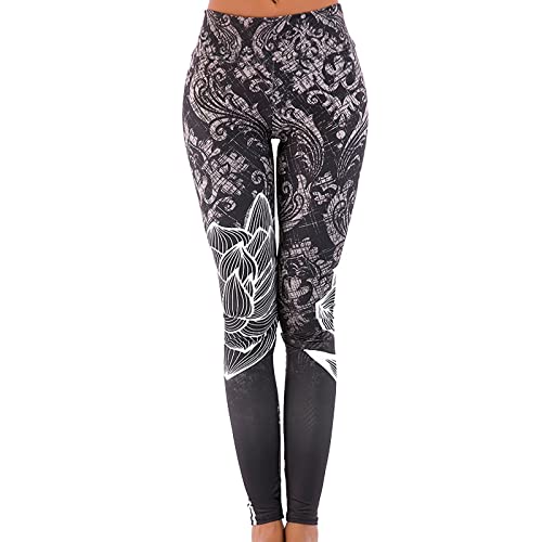 OYZ Leggings de cintura alta con control de abdomen para mujer, para deportes, correr, gimnasio, fitness, entrenamiento, sentadillas, pilates, yoga, longitud completa, Gx, XL