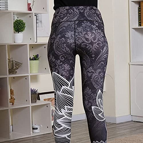 OYZ Leggings de cintura alta con control de abdomen para mujer, para deportes, correr, gimnasio, fitness, entrenamiento, sentadillas, pilates, yoga, longitud completa, Gx, XL