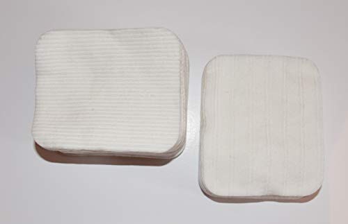 Pack 720 Maxi Cuadrados Bebé Tamaño 90 x 110 mm, doble cara 100% algodón natural biológico más suave que un algodón lavable, económico y práctico, una cara mini rayas, una cara suave.
