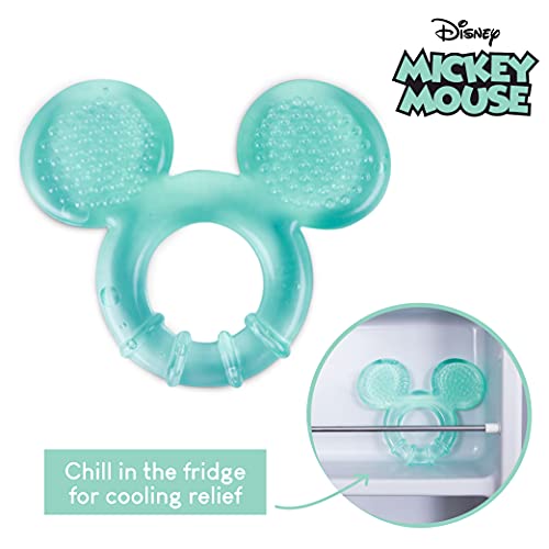 Pack Biberon Anticolicos Recien Nacido, 2 Chupete Bebe, Mordedor Bebe Refrigerante, Broche, Mickey Mouse - BONNYCO | Regalos Originales Para Bebes Recien Nacidos, Pack Biberones Anticolicos