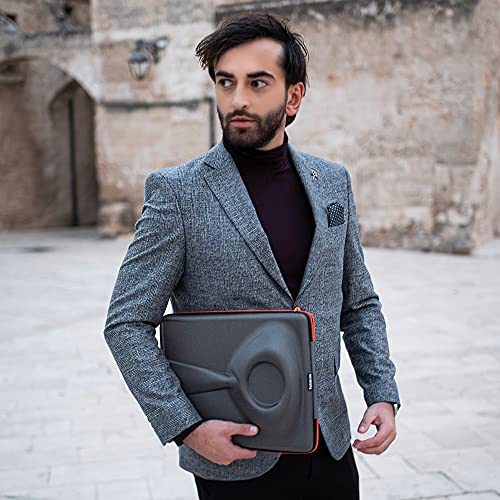 Packshi® Bolsa para Camisas De Hombre Funda Camisas Viaje Sin Arrugas con Plegador para Transportar Organizador Maleta Regalo para Hombres Naranja