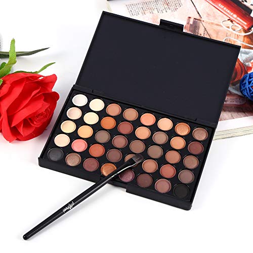 Paleta de Ojos de 20 Colores, Sombra de Ojos Profesional, Crema de Sombra de Ojos Mate Crema de Sombra de Ojos Mate Sombra de Ojos en Polvo Sombra de Ojos Cosmética Mate(#1)