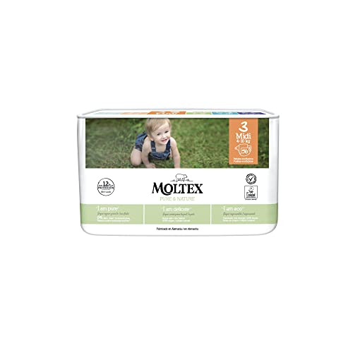 ?Pañales T3 (4-10 kg) Moltex Pure & Nature 56 Uds