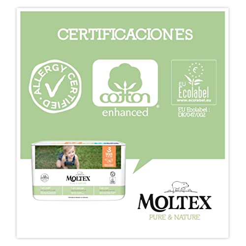 ?Pañales T3 (4-10 kg) Moltex Pure & Nature 56 Uds