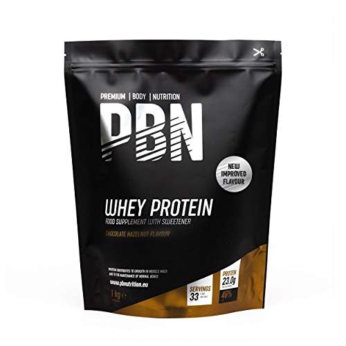 PBN Premium Body Nutrition - Proteína de suero de leche en polvo, 2.27 kg (Paquete de 1), sabor Fresa, sabor optimizado